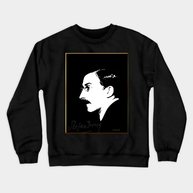 Stefan Zweig Crewneck Sweatshirt by mindprintz